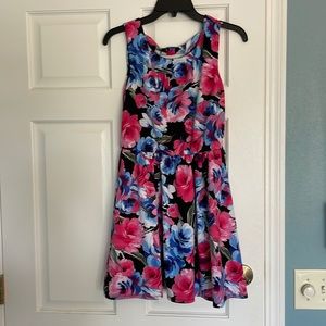 Knee length floral dress